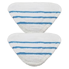 SPARES2GO Washable Microfibre Cover Pads for Bush SMB1501 SMB1501UK Steam Cleaner Mop (Pack of 2)