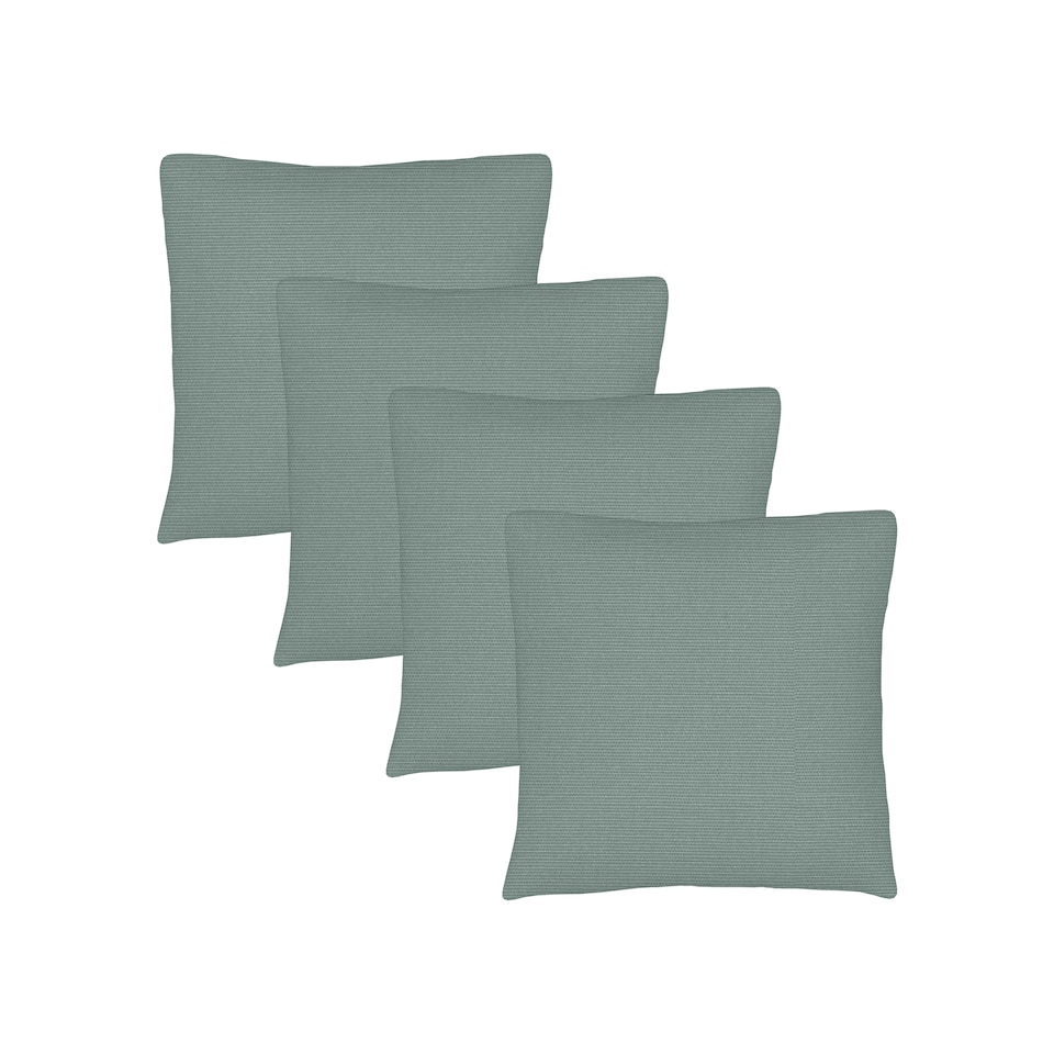 image 1 of Covers&All Sunbrella Throw Pillows Pack Of 4, Square 18 x 18, Canvas Spa