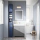 image 3 of SoBuy BZR34-II-B,Tall Bathroom Storage Cabinet with 4 Adjustable Shelves and 1 Drawer | Blue | Blue | 1