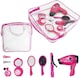 image 1 of Hair Styling Set for Girls - Kids Hairdressing & Vanity Handbag Play Set - Battery-Operated Toy Hair Dryer, Accessories & Pretend Makeup - Role Play Hairdresser Set for Kids Ages 3+