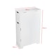 image 10 of Elegant Brands Sennen Super Slim Bathroom Storage Cabinet in White White