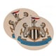 image 2 of Newcastle United FC Gift Wrap - Black/White - One Size