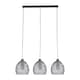 image 1 of ValueLights Novo 3 Way Brushed Chrome Ceiling Light Low Hanging Pendant | Chrome