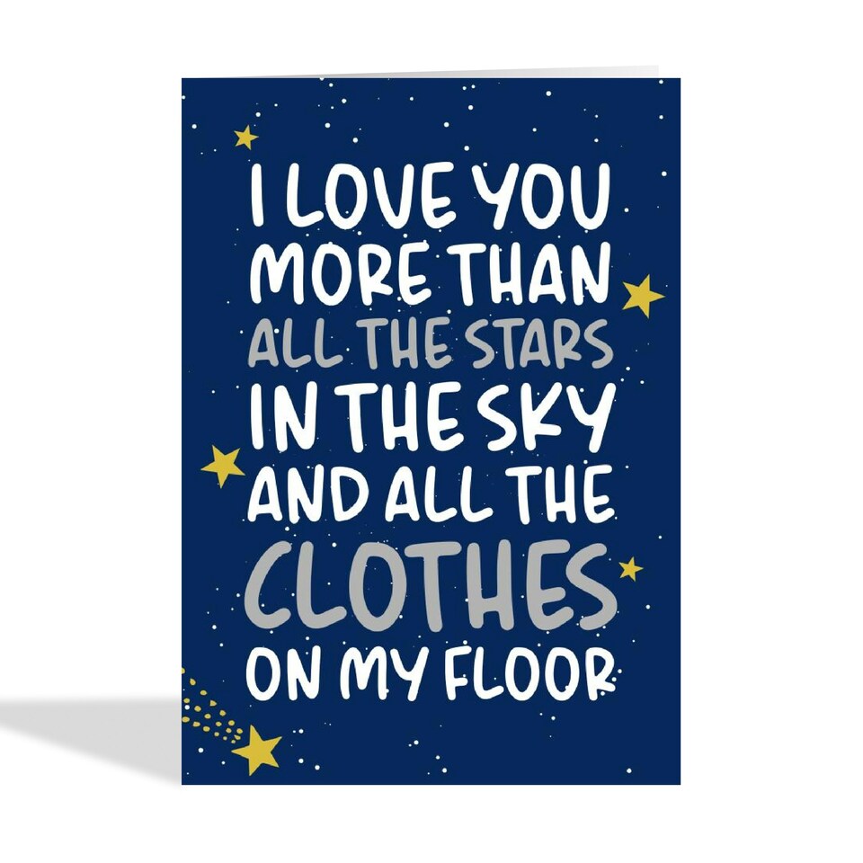 image 1 of Funny Clothes On The Floor Mother's Day Card For Mum