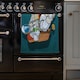 image 2 of Astronaut the audience with beer and popcorn sitting in a chair. loneliness in space. Pop art retro (Kitchen Towel)