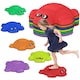 image 1 of AIYAPLAY 6PCs Kids Stepping Stones, Turtle-Shaped Stackable Balance Stones