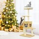 image 4 of COSTWAY 4 Levels Cat Tree Tower Cat Climbing Activity Center
