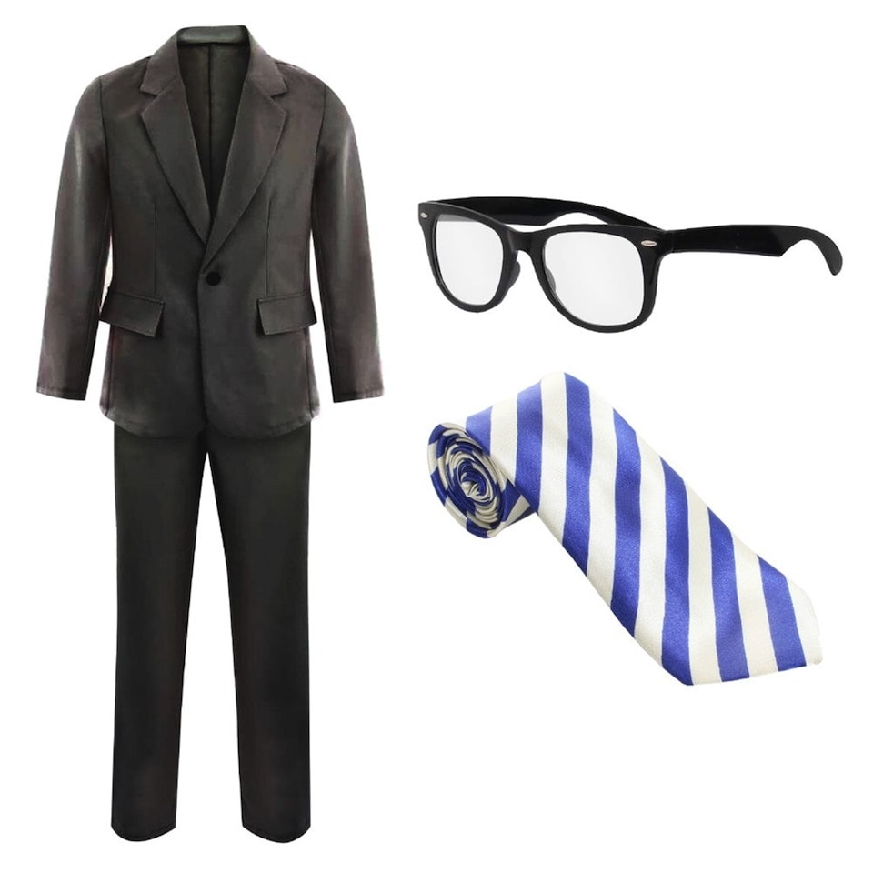 image 1 of Will - The Inbetweeners Costume Set Black | L