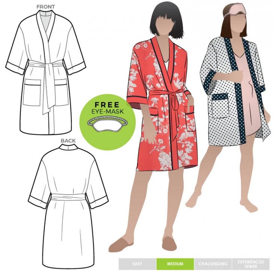 image 1 of Style Arc Loungewear Robe Paper Sewing Pattern – Women’s Robe, UK Sizes 4–16, Intermediate