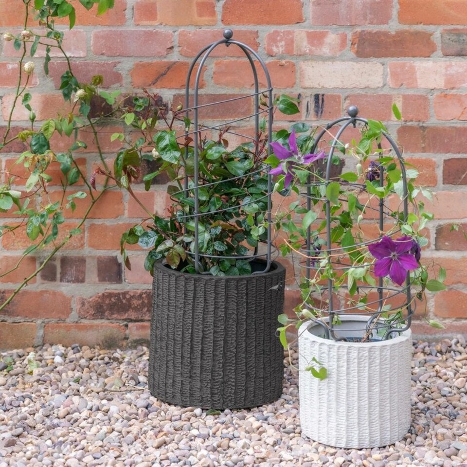 image 1 of Outdoor Pot Plant Support - Mild Steel - L75 x W26 x H26 cm - Zinc