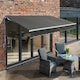 image 1 of 4.0m x 3.0m Retractable Manual Charcoal Awning