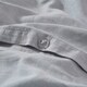 image 4 of Touch Of Linen - Ice Blue - Duvet Cover Set (Includes 2 Pillowcases - 1 For Single) Blue | Ice Blue | Double