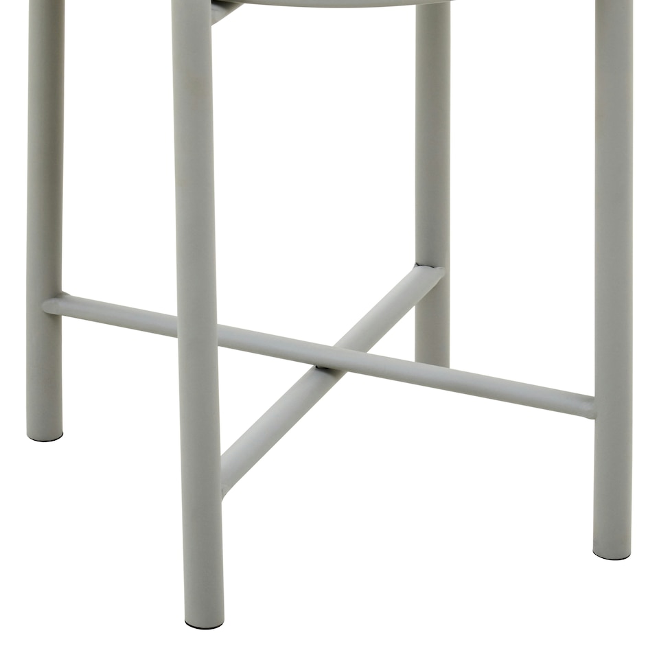 image 1 of Interiors by Premier Sturdy Small Grey Floor Standing Planter, Contemporary Outdoor Pot For Flowers, Durable Floor Planter Grey
