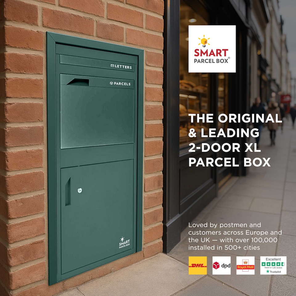 image 1 of SMART PARCEL BOX® Extra Large Front & Rear Access | Green | 1