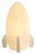 image 2 of Interiors by Premier Kids Rocket Night Light, Fun Ceramic Rocket Design With Warm Glow Effect, Inspires Imagination And Eases