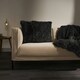 image 2 of OHS 2 x Fluffy Shaggy Soft Plush Cushion Covers, 45x45cm - Charcoal