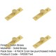 image 2 of 4 PACK Satin Brass Cupboard Knob with Backplate - 30mm Knurling Design - Kitchen Cabinet Knob