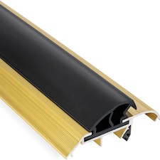 Exitex Threshex Aluminium Door Threshold Draught Excluder Cill, 933mm, Weatherbar Strip | Gold