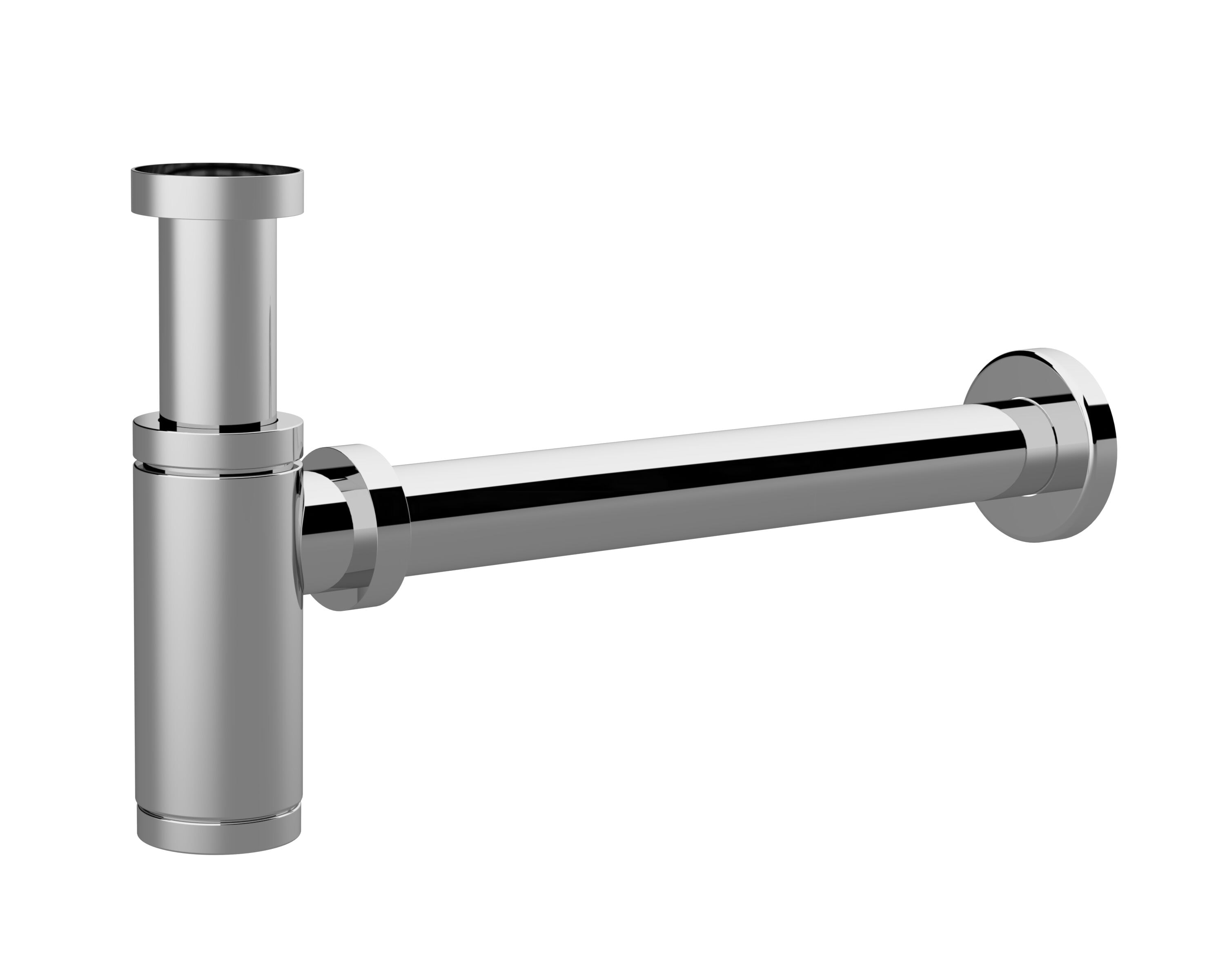 Balterley Round Minimalist Bottle Trap Chrome in Silver