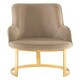image 5 of Interiors by Premier Beige Velvet Dining Chair, Easy to Care Office Chair, Adjustable Indoor Velvet Dining chair