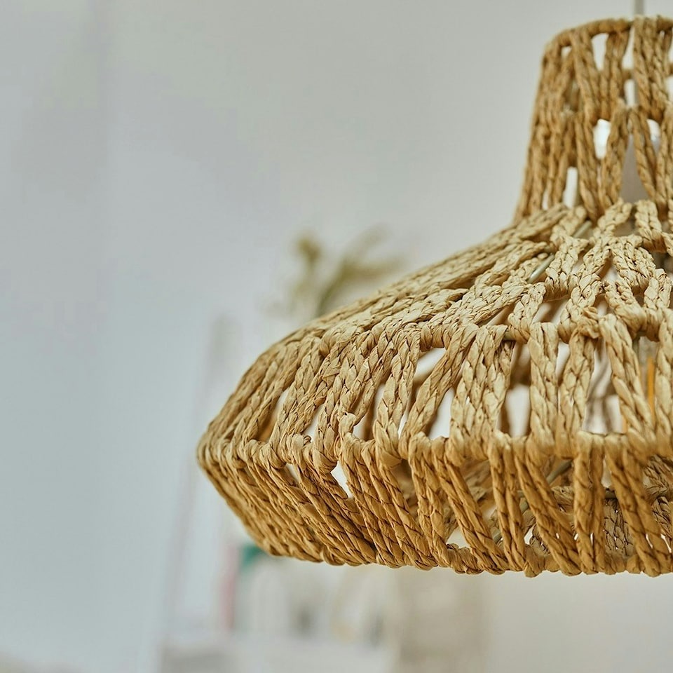 image 1 of ValueLights Natural Woven Natural Ceiling Pendant Light Shade Weave Rope Lampshade
