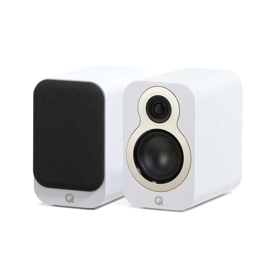 image 1 of Q Acoustics 3010c Bookshelf Speakers - White