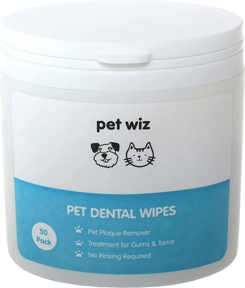 image 1 of Dental Finger Wipes with Spearmint Oil for Dogs & Cats.