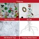 image 3 of 6ft White Slim Line Christmas Tree