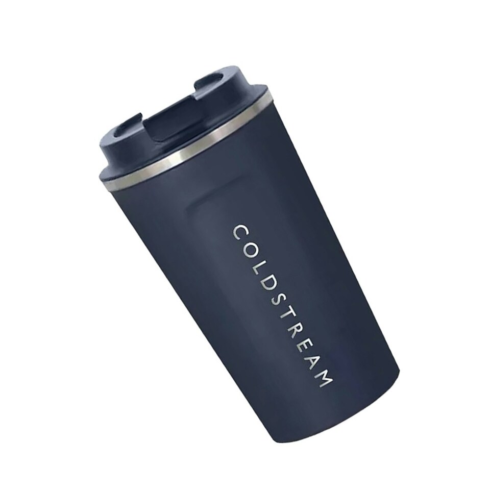 image 1 of Coldstream Charlton 510ml Travel Cup - Navy/Silver - One Size