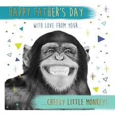 Cheeky Monkey Father's Day Card
