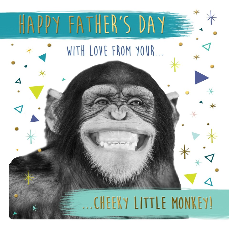 image 1 of Cheeky Monkey Father's Day Card