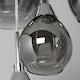 image 5 of BHS Carmella Cluster Ceiling Pendant with Smoked & Frosted Shades, Satin Chrome