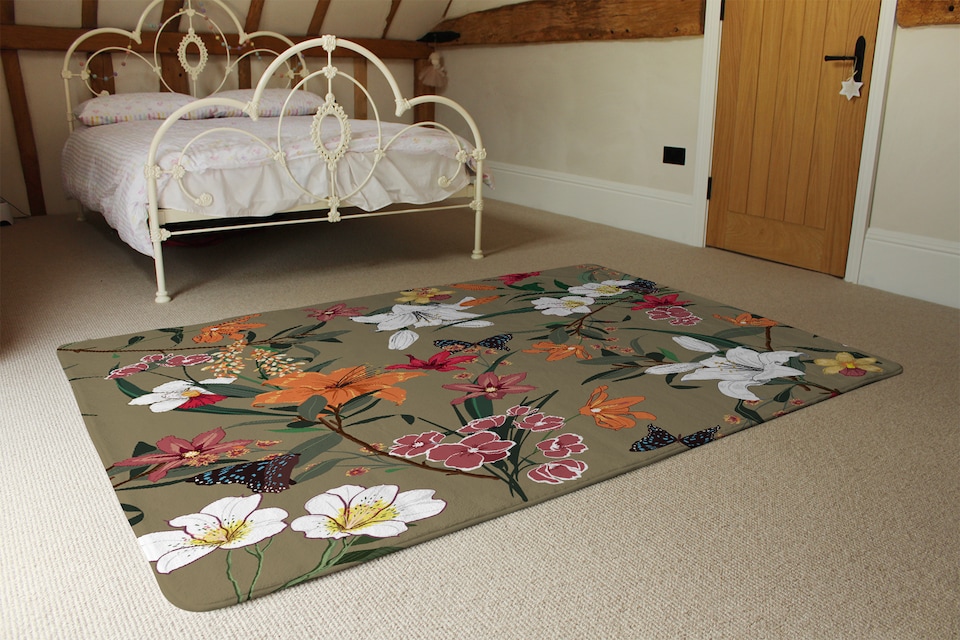 image 1 of Selection Of Flowers Rug | Multi
