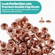 image 4 of 7mm Double Cap Rivets, Tubular Metal Studs for DIY Projects - 100pcs