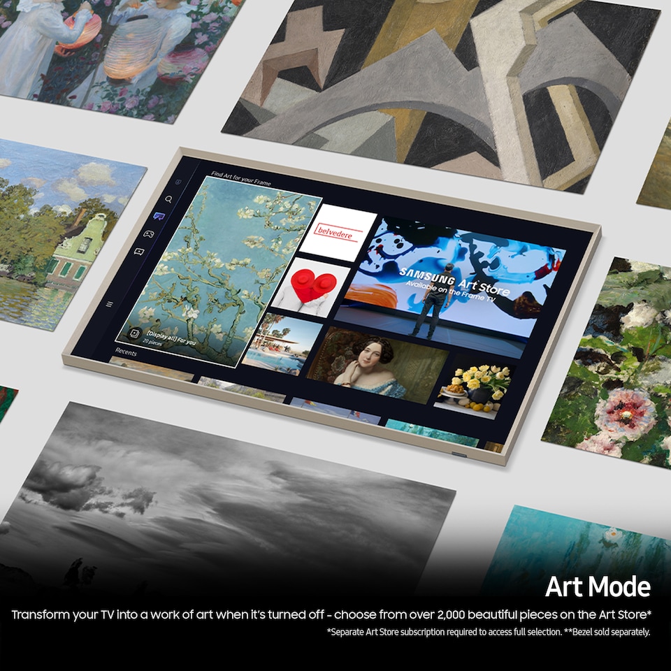 image 1 of Samsung The Frame QE32LS03CBUXXU Full HD QLED Smart TV | Black