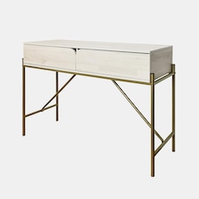 OHS Curved Modern Dressing Table 2 Drawer Vanity Makeup Desk