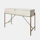 image 1 of OHS Curved Modern Dressing Table 2 Drawer Vanity Makeup Desk
