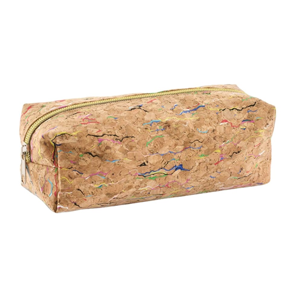 image 1 of MidOcean Corchaso Cork Pencil Case - Beige - One Size Brown