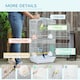 image 7 of PawHut 92cm Large Bird Cage with Perches, Food Bowls, Swing, White