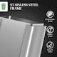 image 8 of HOMCOM 3 x 15L Triple Kitchen Bin Pedal Bin for Recycling and Waste Silver | 45L