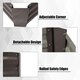image 4 of Living and Home Galvanized Steel Rectangular Raised Garden Bed- Brown- 100cm W x 60cm D x 30cm H