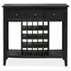 image 1 of Interiors by Premier Wine Bottle Storage Console Table Black
