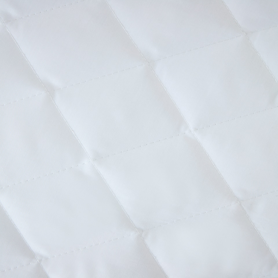 image 1 of Clair De Lune Anti-Allergy Quilted Mattress Protector Cot bed for Cot Bed White | One Size