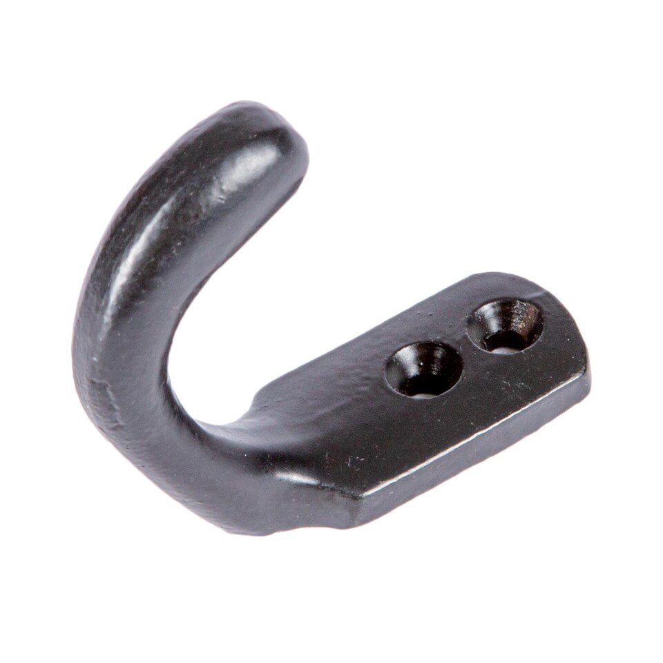 image 1 of Hammer & Tongs Single Coat Hook - W20mm x H55mm - Black | Black | Black | One Size