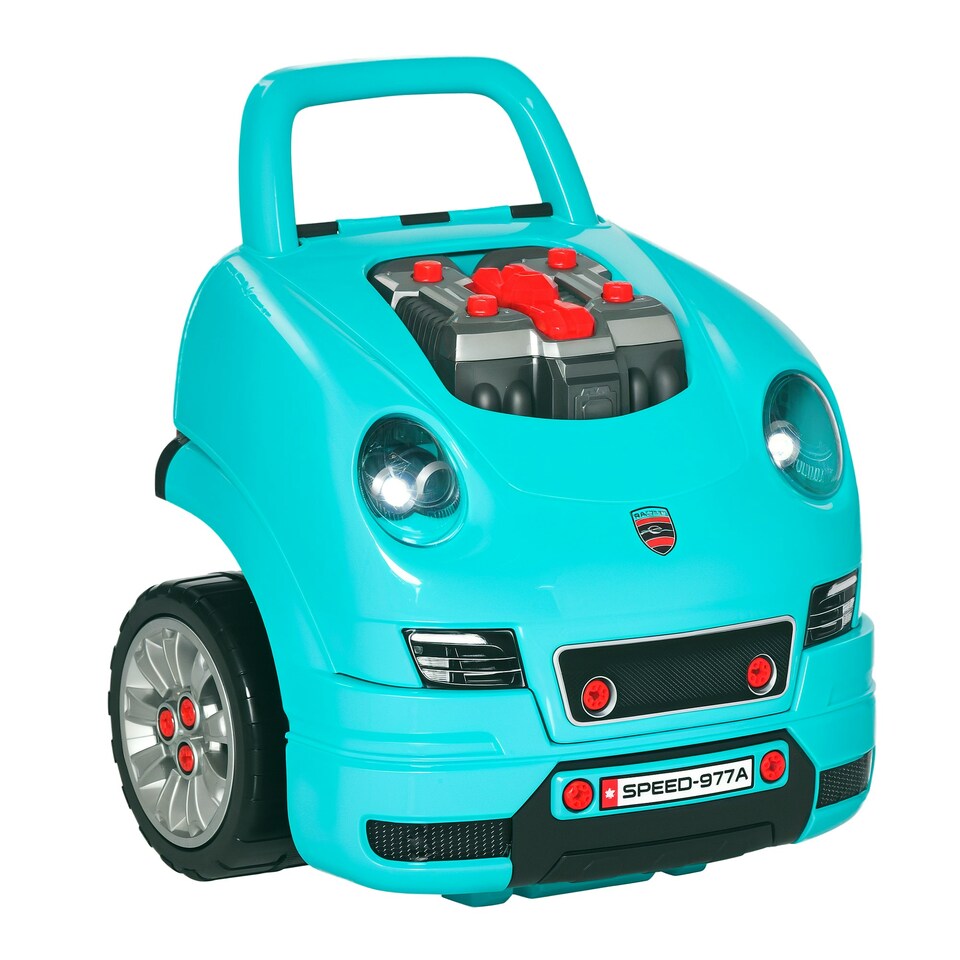 image 1 of HOMCOM Kids Truck Engine Toy Set w/ Horn, Light, Car Key, for Ages 3-5 Years
