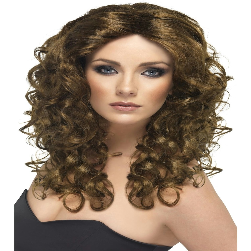 Glamour Wig, Brown - FEMALE - ADULT - N/A