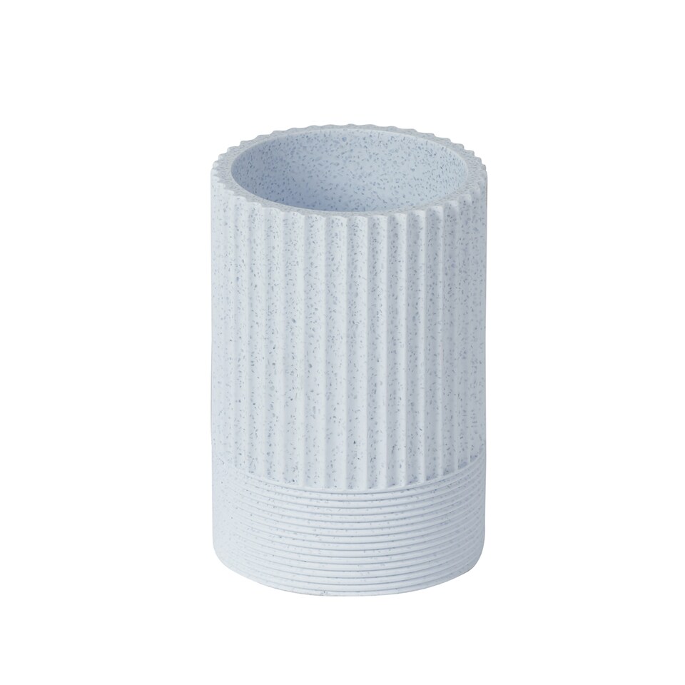image 1 of Showerdrape Tranquil Pale Blue Sparkle Tumbler | Blue | 1