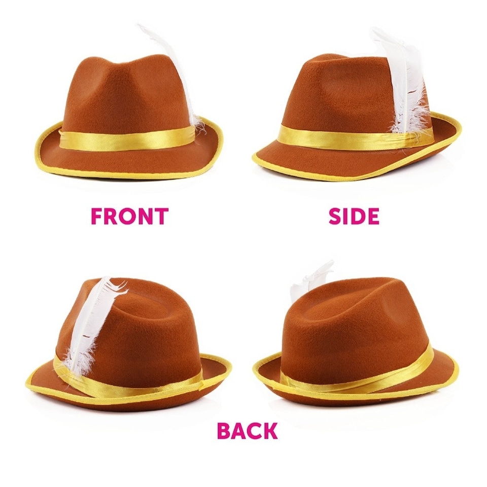 image 1 of Brown Bavarian Hat and Socks Brown | One Size