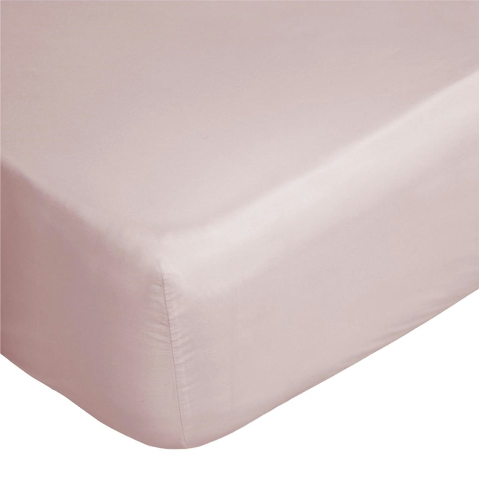 image 1 of Belledorm 400 Thread Count Egyptian Cotton Fitted Sheet - Blush - Single