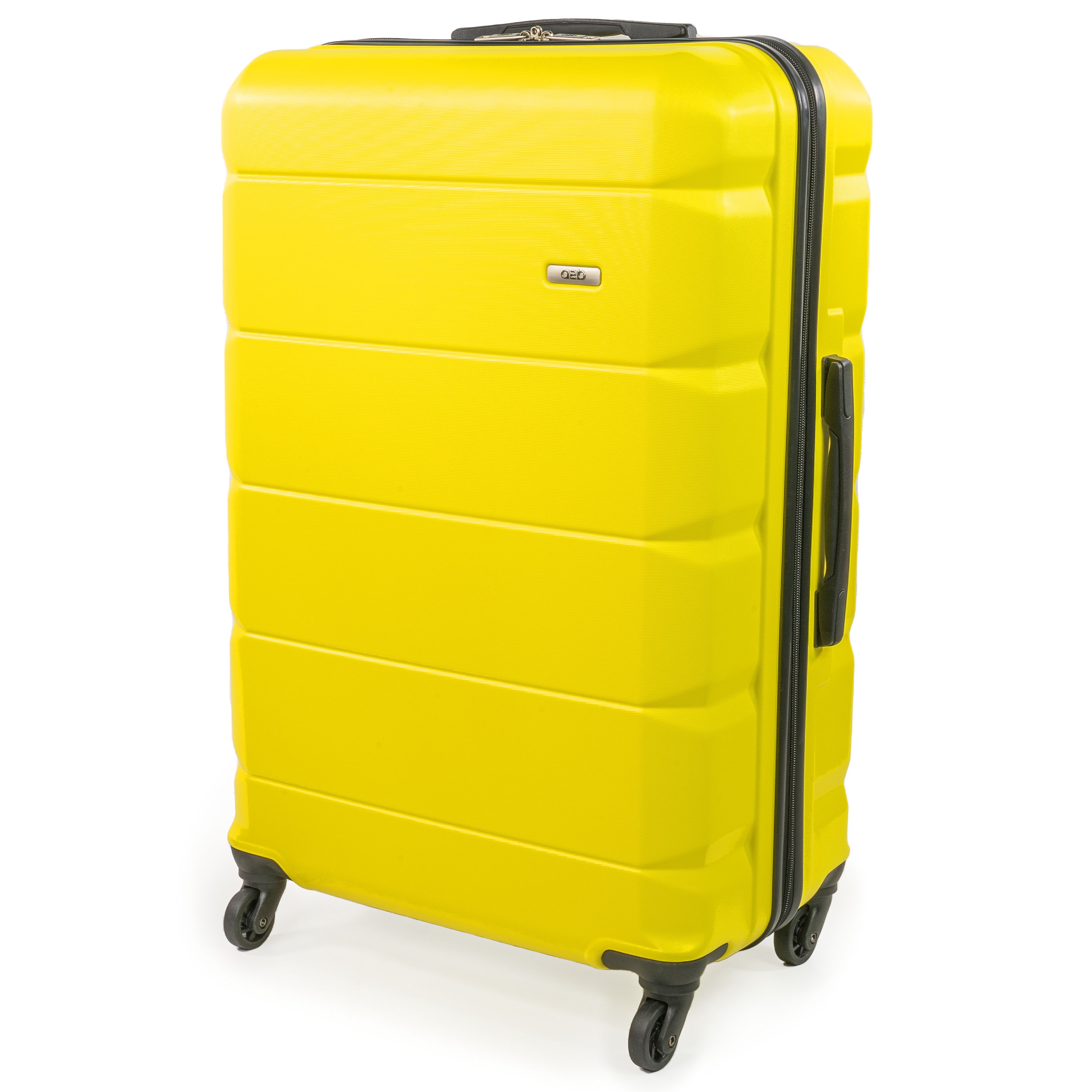 A2B Exodus 30 Inch Hard Shell Hold Suitcase, 4 Wheel Travel Luggage - Yellow